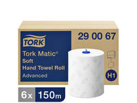 Handdoekrol Tork H1 Matic Advanced 2-laags 150m wit 290067