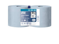 Poetspapier Tork W2 Plus Premium 2-laags 750 vel blauw 130052