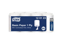 Poetspapier Tork M1 Basic Universal 1-laags 120m wit 120123