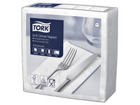 Dinerservet Tork Advanced 1/8 vouw 3-laags 395x390mm 100 vel wit 477579