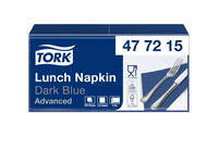 Lunchservet Tork Advanced 1/4 vouw 2-laags 328x325mm 200 vel donkerblauw 477215
