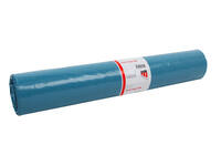 Afvalzak Quantore LDPE T50 160L blauw extra stevig 90x110cm rol à 20st