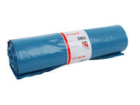 Afvalzak Quantore LDPE T70 240L bl extra stevig 65/25x140cm rol à 10st