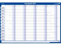 Jaarplanner 2027 Legamaster 90x60cm horizontaal gelamineerd Engelstalig
