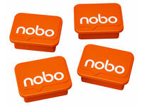 Magneet Nobo 22mm oranje 4 stuks