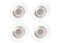 Glasbordmagneet Nobo extra sterk 32mm transparant 4 stuks