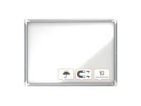Buitenvitrine Nobo Premium Plus 8xA4 draaideur magnetisch
