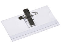 Badge Europel met clip en speld 75x40mm 24st