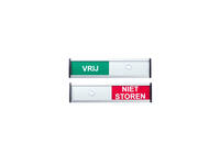 Infobord vrij/niet storen 125x30mm