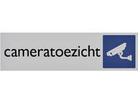 Infobord pictogram cameratoezicht 165x44mm