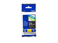 Labeltape Brother P-touch TZe-355 standaard 24mm wit op zwart