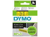 Labeltape Dymo LabelManager D1 polyester 12mm zwart op geel