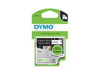 Labeltape Dymo LabelManager D1 polyester 12mmx5.5m zwart op wit