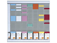 Planbord Nobo kantoorplanning T-kaart nr.2 met 24 sleuven