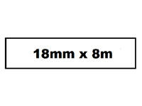 Labeltape Quantore TZe-241 18mmx8m wit/zwart