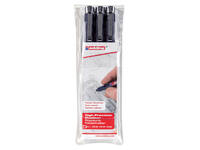 Fineliner edding 1800 0.25mm - 0.35mm - 0.5mm zwart set à 3 stuks