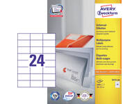 Etiket Avery 3474-200 70x37mm wit 4800 stuks