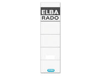 Rug-insteekkaart Elba Rado breed 44x159mm wit 10 stuks