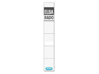 Rug-insteekkaart Elba Rado smal 24x159mm wit 10 stuks