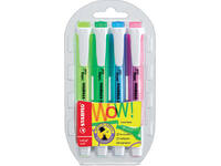 Markeerstift STABILO Swing cool 275/4 assorti etui à 4 stuks