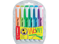 Markeerstift STABILO Swing cool 275/6 assorti etui à 6 stuks