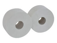 Toiletpapier Cleaninq T2 jumbo klein 2-laags 12x170m wit