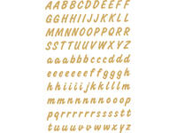 Etiket HERMA 4152 8mm letters A-Z goud op transparant 238 stuks