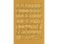 Etiket HERMA 4183 12mm letters A-Z goudfolie 50 stuks
