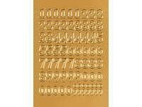 Etiket HERMA 4184 12mm getallen 0-9 goudfolie 66 stuks