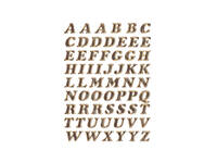 Etiket HERMA 4192 8mm letters A-Z goudfolie 61 stuks