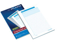 Orderboek Djois Atlanta 185x110mm 50x2vel met carbon wit