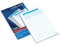 Orderboek Djois Atlanta A5 50x2vel met carbon wit