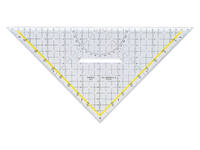 Geodriehoek Aristo 1648/2 325mm met greep transparant