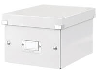Opbergdoos Leitz Click & Store WOW klein gerecycled karton 220x160x282mm wit