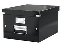 Opbergdoos Leitz Click & Store WOW middel gerecycled karton 281x200x370mm zwart