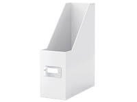 Tijdschriftencassette Leitz WOW click & store gerecycled karton wit