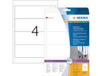Rugetiket HERMA 10165 breed 61x192mm verwijderbaar wit