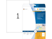 Etiket HERMA 4375 210x297mm A4 transparant 25 stuks