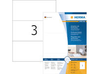 Etiket HERMA 4664 210x99mm geperforeerd wit 300 stuks