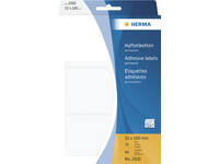 Etiket HERMA 2500 52x100mm wit 96 stuks