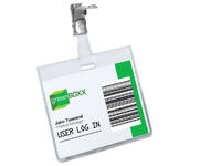 Badge Durable 8003 met clip liggend gesloten 60x90mm