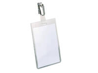 Badge Durable 8002 met clip staand gesloten 90x60mm