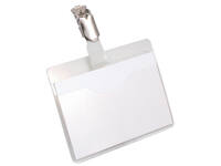 Badge Durable 8106 met clip liggend open 60x90mm