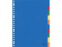 Tabbladen Kangaro 23-gaats A410FM 10-delig + venster assorti PP