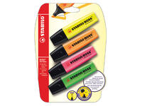 Markeerstift STABILO BOSS Original 70/4 assorti blister à 4 stuks