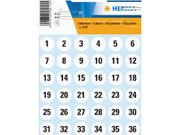 Etiket HERMA 4124 12mm getallen 1-240 240 stuks