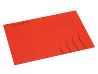 Vouwmap Secolor A4 100% gerecycled karton 250gr rood