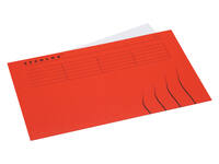 Vouwmap Secolor Folio 100% gerecycled karton 250gr Rood