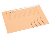 Vouwmap Secolor met tabrand A4 100% gerecycled karton 250gr Beige