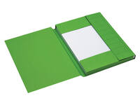 Dossiermap Secolor A4 3 kleppen 100% gerecycled karton 250 gr groen